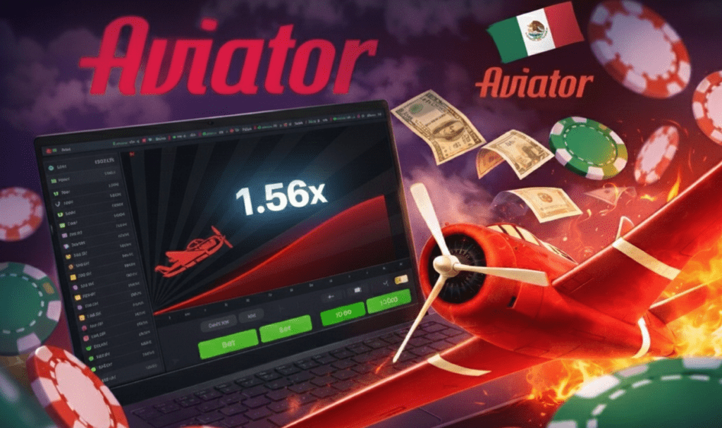 Juego de aviador jugadores de Mexico LATAM con elementos de casino